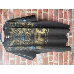 Y2K UFC Dragon tribal t-shirt NWT all over print 3XL